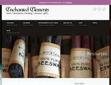 Tablet Screenshot of enchantedelements.com